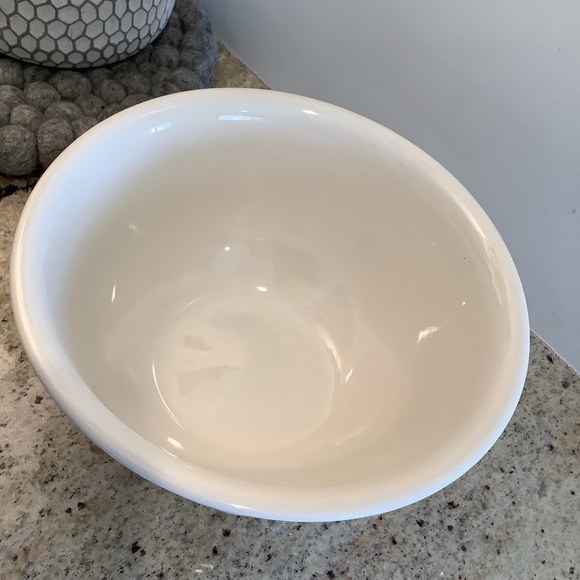 White Ceramic Bowl with Blue Ribbon Duck Design - Picture 2 of 6